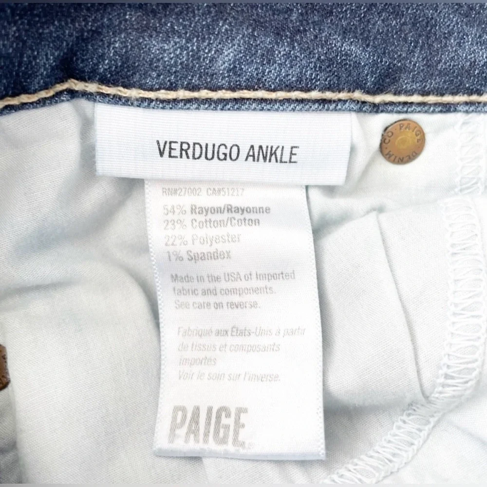Anthropologie Paige Verdugo Cropped Ankle
Skinny Jeans Size 27 - Picture 11 of 11